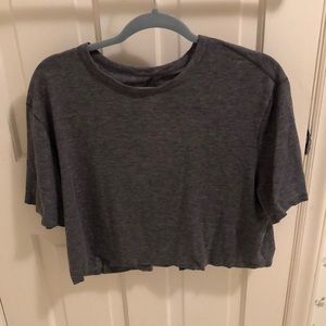 Short sleeve cropped lulu lemon shirt size 6